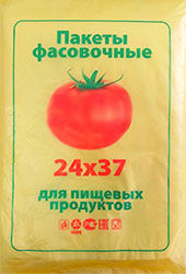 Полиэтиленовый пакет ПНД фасовочный 24х37х8 помидор 400/20 в Казани - купить оптом от производителя ПК Котово Полимер